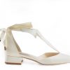 La garçonne off-white flat ballerina patent leather woman shoe