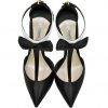 high heel black and white sandal satin and leather garçonne