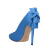 delicate pump high heel woman shoes light blue